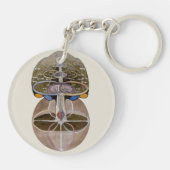 Hilma af Klint - Baum des Wissens, Nr. 1 Schlüsselanhänger (Rückseite)