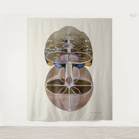 Hilma af Klint - Baum des Wissens, Nr. 1 Wandteppich (Vorderseite)