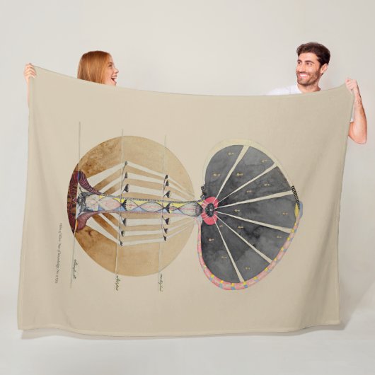 Hilma af Klint - Baum des Wissens, Nr. 3 Fleecedecke (Beispiel)