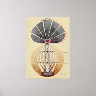 Hilma af Klint - Baum des Wissens, Nr. 3 Leinwanddruck