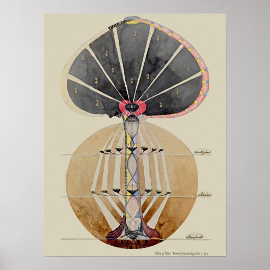 Hilma af Klint - Baum des Wissens, Nr. 3 Poster (Vorne)