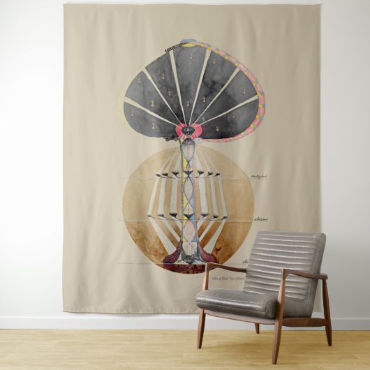Hilma af Klint - Baum des Wissens, Nr. 3 Wandteppich (Beispiel)