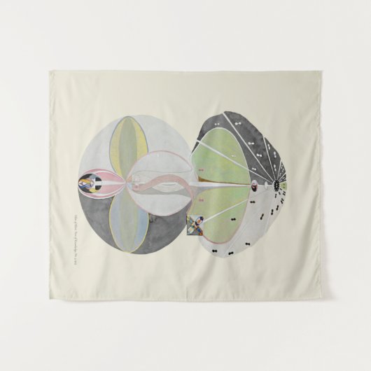 Hilma af Klint - Baum des Wissens, Nr. 5 Wandteppich (Vorderseite (Horizontal))