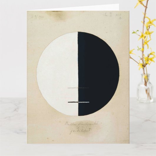 Hilma Af Klint, Buddhas Standpoint, Abstrakte Kuns Karte (Gelbe Blume)