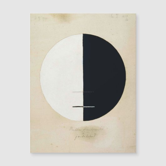 Hilma Af Klint, Buddhas Standpoint, Abstrakte Kuns Magneteinladung (Vorderseite)