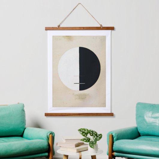 Hilma Af Klint, Buddhas Standpoint, Abstrakte Kuns Wandteppich Mit Holzrahmen (Wohnzimmer)