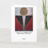 Hilma af Klint card Dankeskarte (Rückseite)