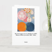 Hilma af Klint card Dankeskarte (Rückseite)