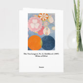Hilma af Klint card Dankeskarte (Rückseite)