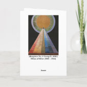 Hilma af Klint card Karte (Rückseite)
