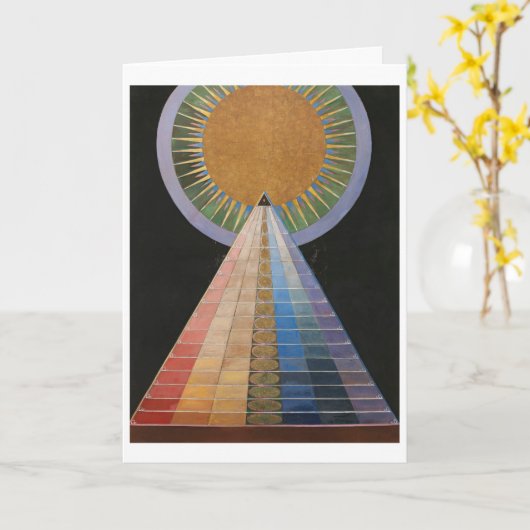 Hilma af Klint card Karte (Gelbe Blume)