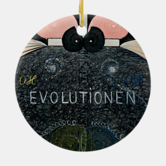 Hilma af Klint - Die Evolution, 7 Keramik Ornament (Hinten)