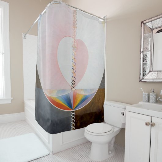 Hilma af Klint - Die Taube Duschvorhang (Beispiel)