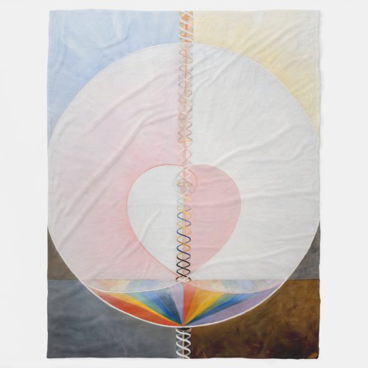 Hilma af Klint - Die Taube Fleecedecke (Vorderseite)