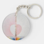 Hilma af Klint - Die Taube Schlüsselanhänger (Rückseite)