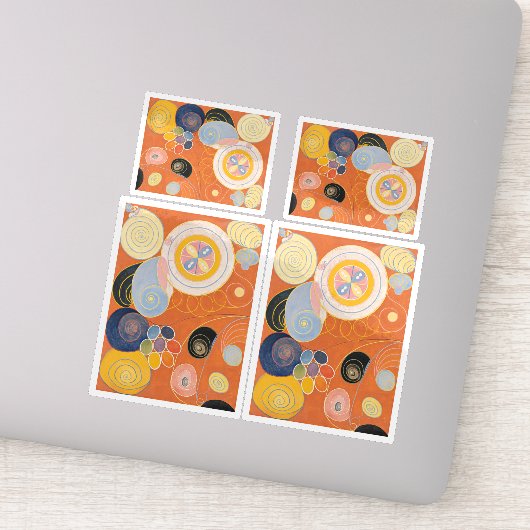 Hilma Af Klint, die zehn größten Nr. 3, Abstrakte Aufkleber (Detail)