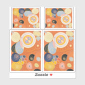 Hilma Af Klint, die zehn größten Nr. 3, Abstrakte  Aufkleber (Blatt)