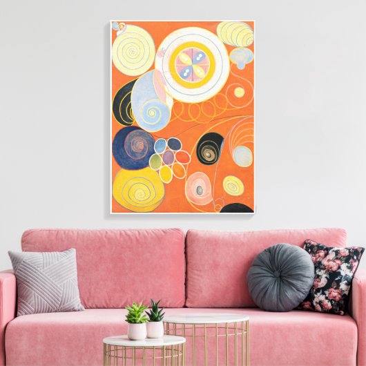 Hilma Af Klint, die zehn größten Nr. 3, Abstrakte Leinwanddruck (Insitu (Wohnzimmer))