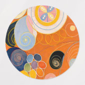 Hilma af Klint - Die zehn größten, Nr.3, Jugend Etiketten (Design 1)