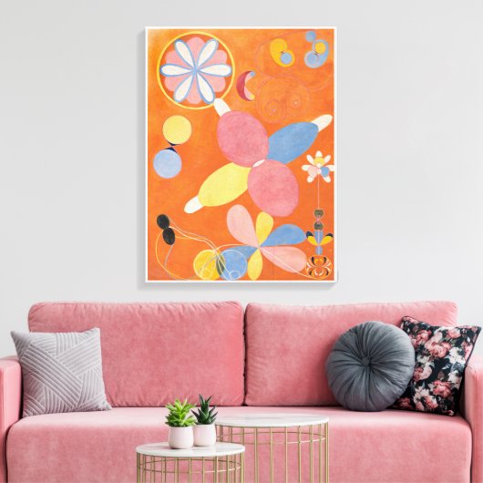 Hilma Af Klint, Die zehn größten Nr. 4, Abstrakte  Leinwanddruck (Insitu (Wohnzimmer))