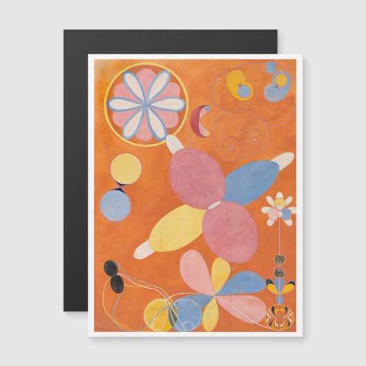 Hilma Af Klint, Die zehn größten Nr. 4, Abstrakte Magneteinladung (Vorne/Hinten)