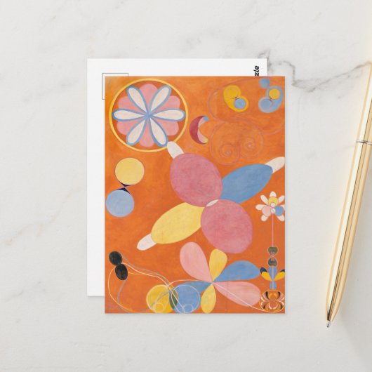 Hilma Af Klint, Die zehn größten Nr. 4, Abstrakte Postkarte (Vorderseite/Rückseite Beispiel)