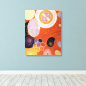Hilma af Klint - Die zehn größten, Nr. 4 Leinwanddruck (Insitu (Holzboden))