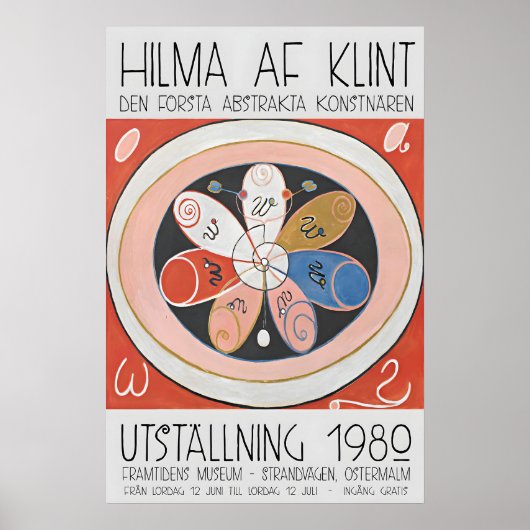 Hilma Af Klint Exhibition Poster Abstract Art (Vorne)