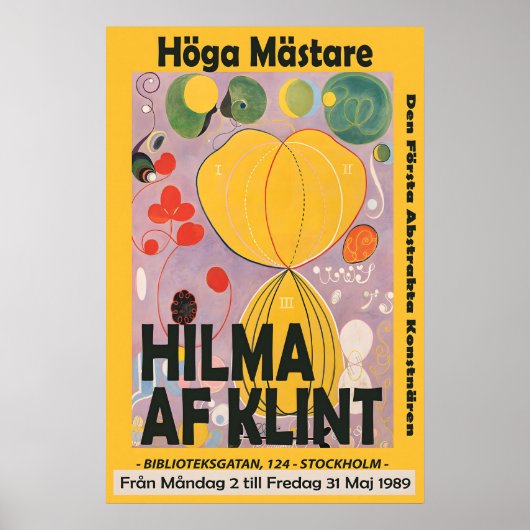 Hilma Af Klint Exhibition Poster Modern Abstract (Vorne)