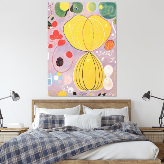 Hilma af Klint - Group IV, No. 7, The Ten Largest, Leinwanddruck (Insitu (Schlafzimmer))