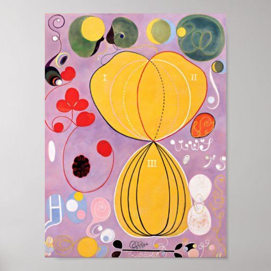 Hilma Af Klint Gruppe IV Nr. 7 Die zehn größten Poster (Vorne)