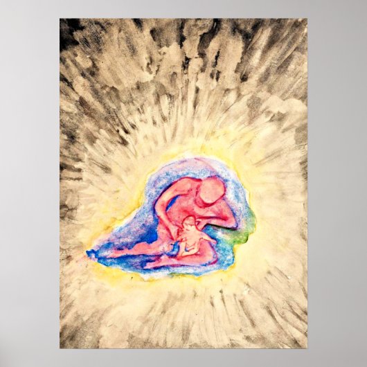 Hilma af Klint - Mutter und Kind Poster (Vorne)