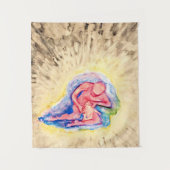 Hilma af Klint - Mutter und Kind Wandteppich (Vorderseite)