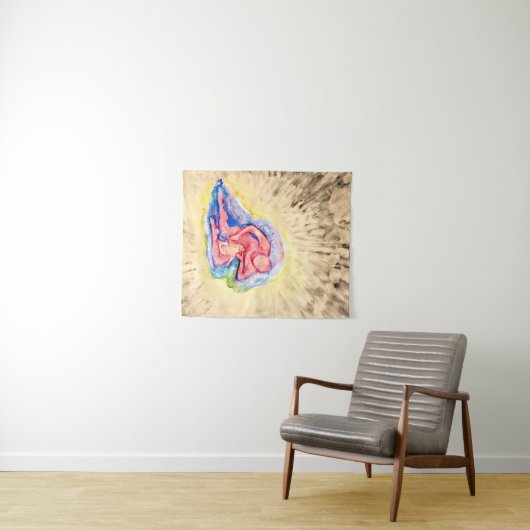 Hilma af Klint - Mutter und Kind Wandteppich (Beispiel (Horizontal))