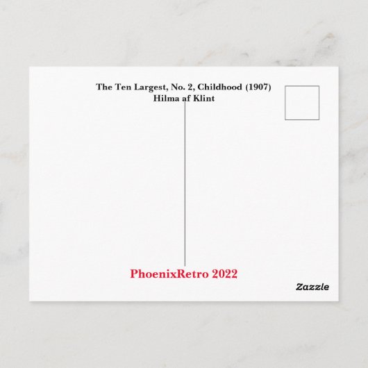 Hilma af Klint Postkarte (Rückseite)