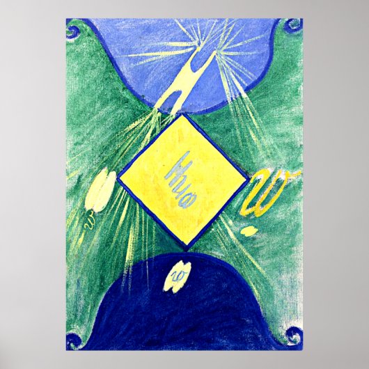 Hilma af Klint - Primordal Chaos, Nr. 06, Gruppe I Poster (Vorne)