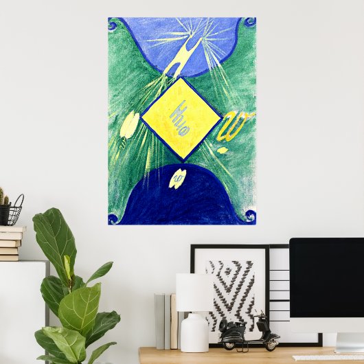 Hilma af Klint - Primordal Chaos, Nr. 06, Gruppe I Poster (Heimbüro)