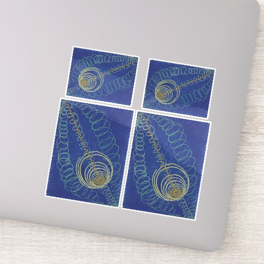 Hilma Af Klint, Primordial Chaos No16 Abstrakt Art Aufkleber (Detail)