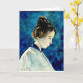 Hilma af Klint - Selbstportrait, 1920 Karte (Gelbe Blume)