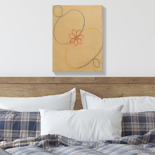 Hilma Af Klint, Seven Point Star No5, Abstrakt Art Leinwanddruck (Insitu (Schlafzimmer))