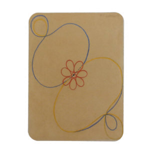 Hilma Af Klint, Seven Point Star No5, Abstrakt Art Magnet