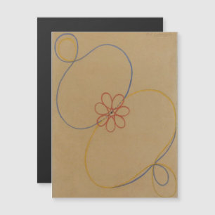Hilma Af Klint, Seven Point Star No5, Abstrakt Art Magneteinladung