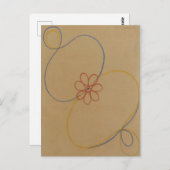 Hilma Af Klint, Seven Point Star No5, Abstrakt Art Postkarte (Vorne/Hinten)