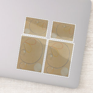 Hilma Af Klint, Seven Point Star No7, Abstrakt Art Aufkleber