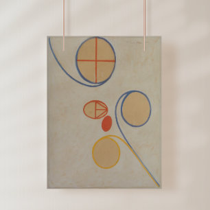 Hilma Af Klint, Sieben-Punkte-Stern Nr. 2, Abstrak Poster