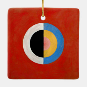 Hilma af Klint, Svanen, nr 17, buntes Kunstwerk Keramikornament