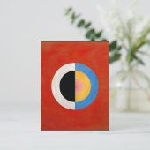 Hilma af Klint, Svanen, nr 17, buntes Kunstwerk Postkarte (Stehend Vorderseite)
