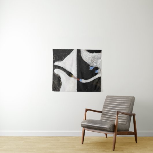 Hilma Af Klint Swan No. 1 Wandteppich (Beispiel (Horizontal))