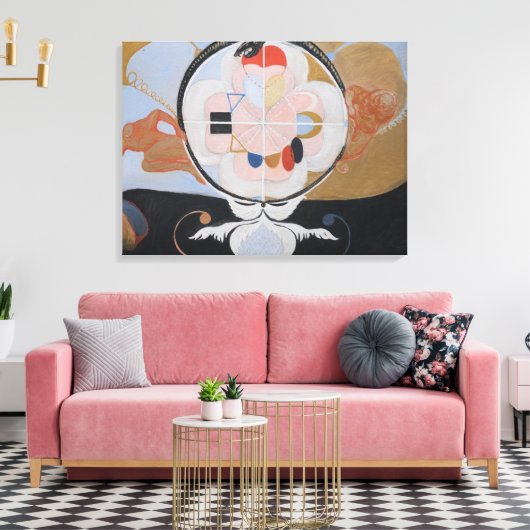 Hilma Af Klint, The Evolution No.13, Abstrakt Art Leinwanddruck (Insitu (Wohnzimmer))