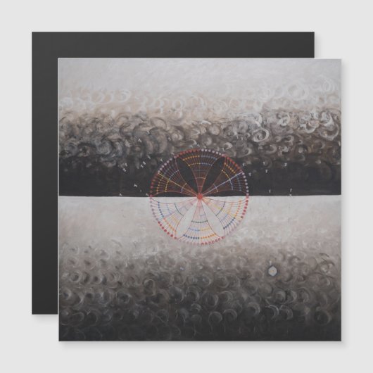 Hilma Af Klint, The Swan No.10, Abstrakt Art Magneteinladung (Vorne/Hinten)